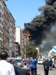 Residential building on fire in Baku (PHOTO,VIDEO)