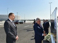 Ильхам Алиев принял участие в открытии дорожно-транспортной инфраструктуры около Бакинского олимпийского стадиона (ФОТО)