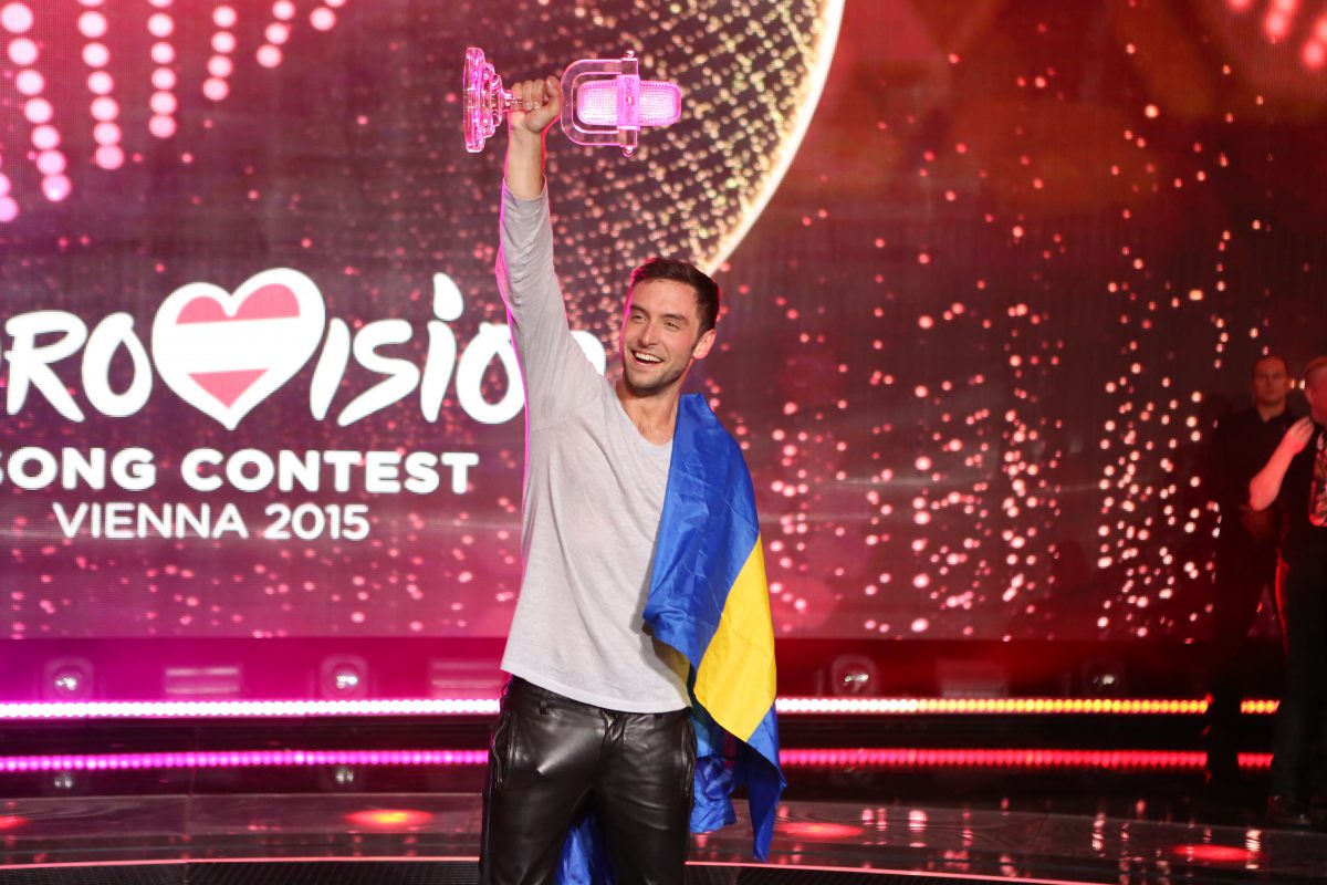 Как Монс Сельмерлёв  праздновал победу на сцене «Евровидения 2015» (ФОТО)