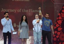 Факел первых Европейских игр встретили в Гахе (ФОТО)