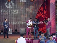 Факел первых Европейских игр был доставлен в Шеки (ФОТО)