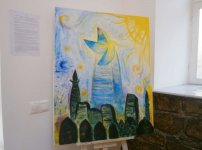 В Баку показали картины, нарисованные сразу двумя художниками - арт-проект "Диалог" (ФОТО)