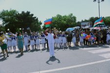 "Bakı-2015": Məşəl estafeti Sumqayıtda (FOTO)(VİDEO)