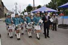 Kiyevdə I Avropa Oyunları ilə bağlı bayram yürüşü və tanıtım keçirildi (FOTO)