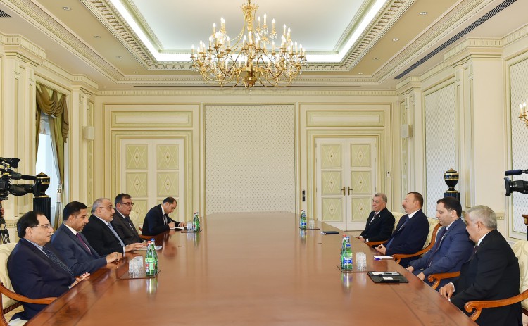 Azerbaijani president receives delegation led by Iraq’s Minister of Oil
