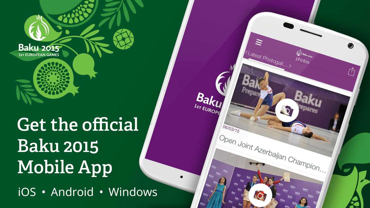 Baku 2015 follows award-winning Flame website with official app