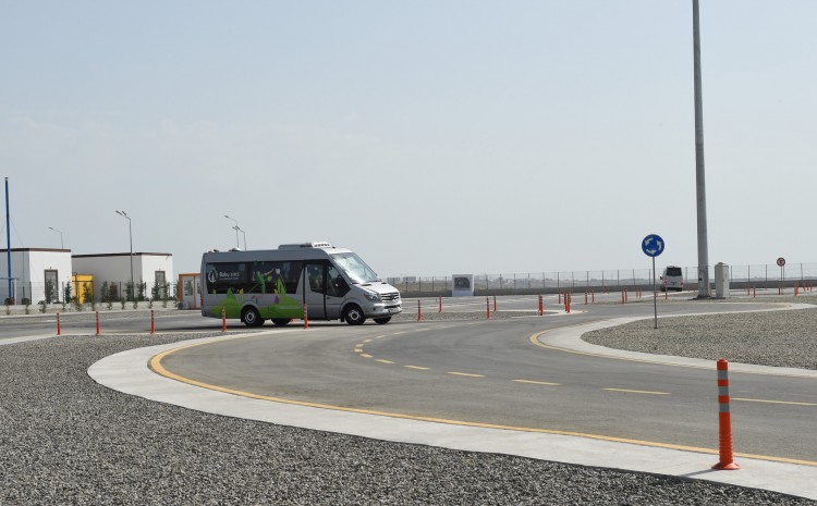 Prezident İlham Əliyev ilk Avropa Oyunları üçün avtobus deposu və təlim mərkəzinin açılışında iştirak edib (FOTO)
