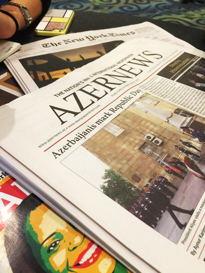 Azernews, Trend discuss information exchange with The New York Times