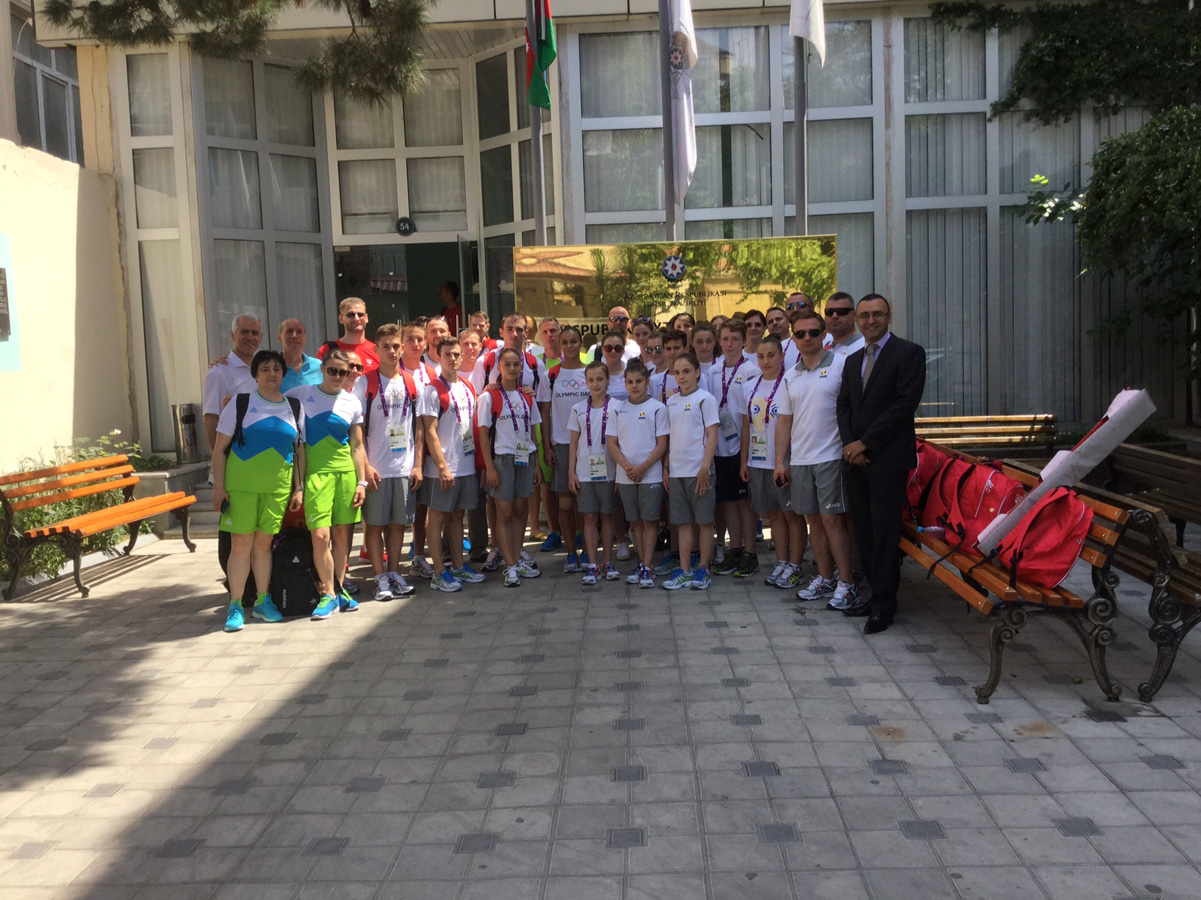 Бакинская школа гимнастики предоставила спортивные залы для тренировок гимнастам из Словении, Румынии и Хорватии