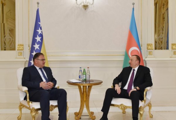 Azerbaijani president receives chairman of presidency of Bosnia and Herzegovina