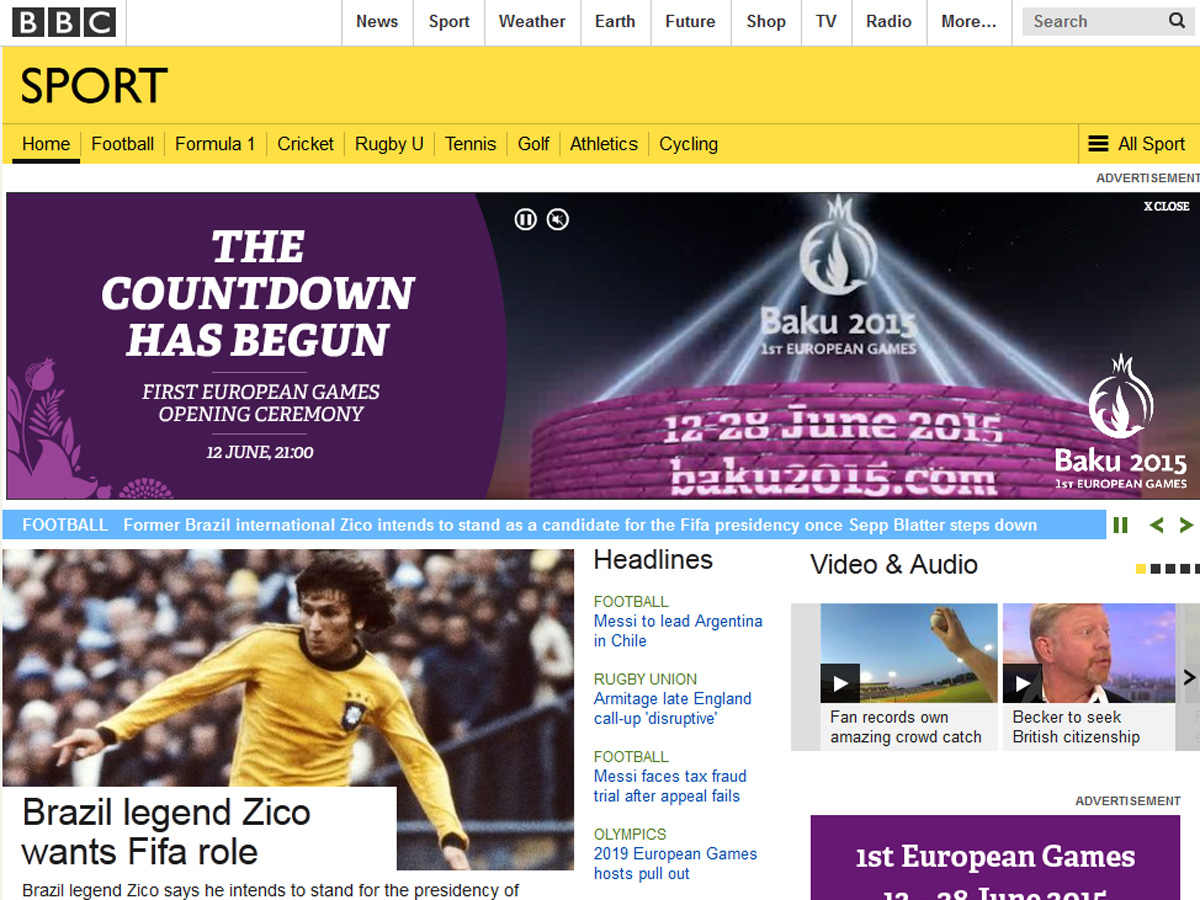 BBC devotes article to British athletes’ participation in Baku’s first European Games