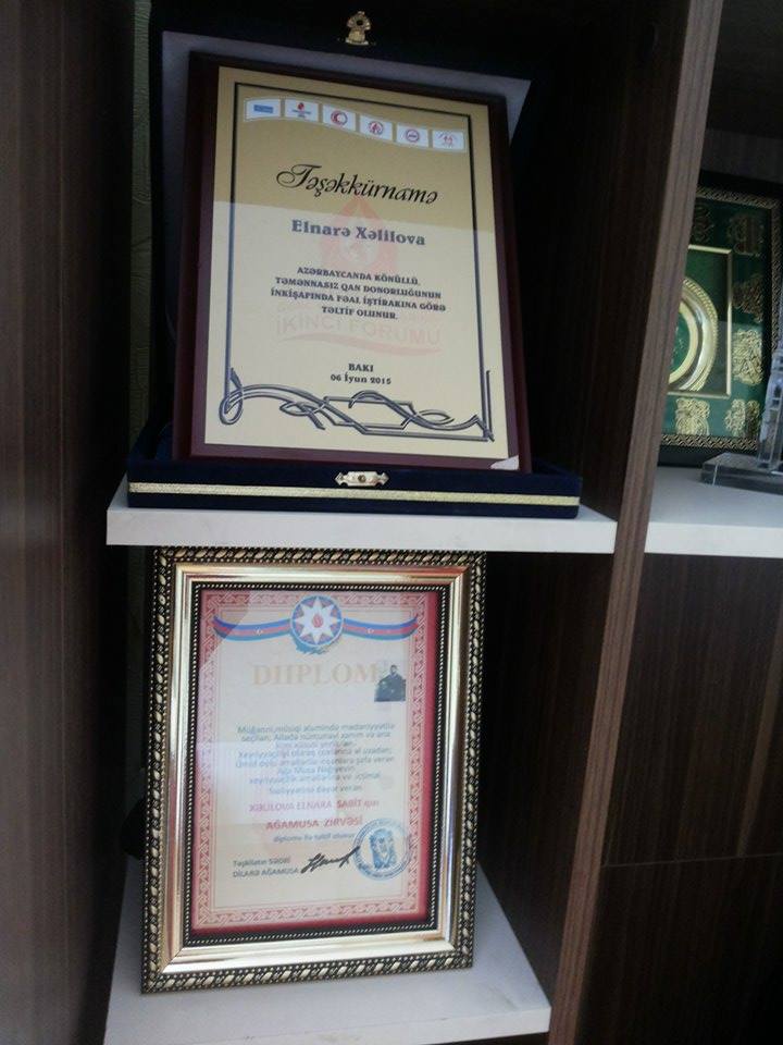 Эльнара Халилова удостоена диплома "Охрана национальных ценностей"