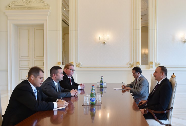 Президент Ильхам Алиев принял председателя Палаты депутатов Чехии