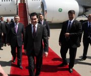 Turkmen president arrives in Baku to attend opening ceremony of European Games