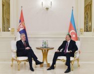 Azerbaijani first lady awarded with Serbia`s Sretenjski Order