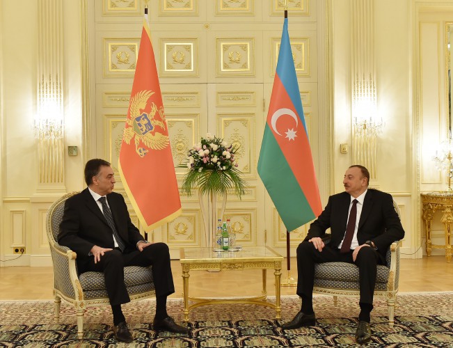 İlham Әliyev Monteneqronun Prezidenti ilə görüşüb