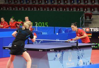 Semifinals in individual table tennis competitions started as part of first European Games in Baku