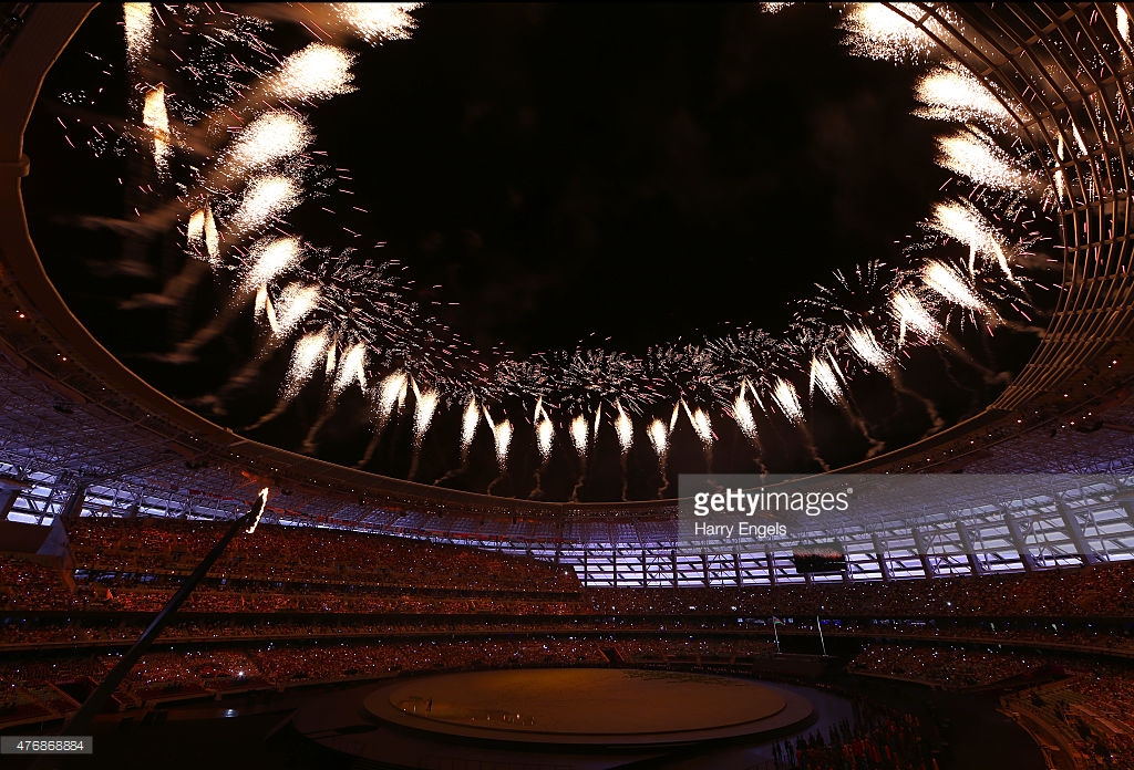Opening ceremony of first European Games in Baku: photo session of British reporters (PHOTO)
