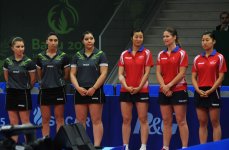 В рамках Евроигр стартовал командный турнир по настольному теннису среди женщин