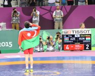 Azerbaijan grabs third gold medal at Baku 2015