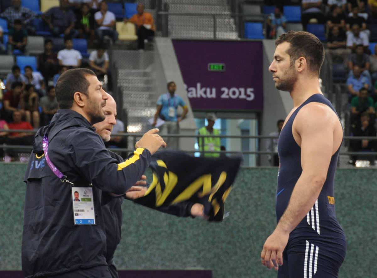 Baku 2015: two Greco-roman Azerbaijani wrestlers reach semifinals (PHOTO)