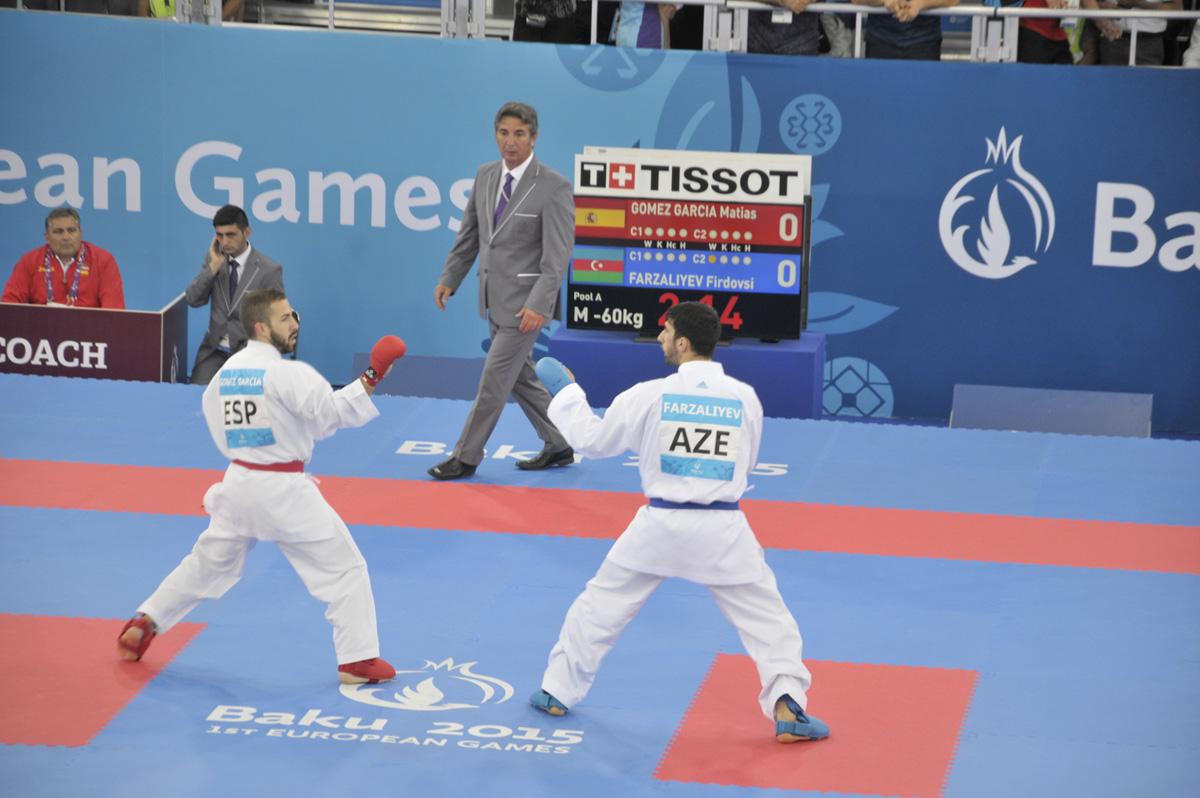 Azerbaijan wins first gold medal at Baku 2015
