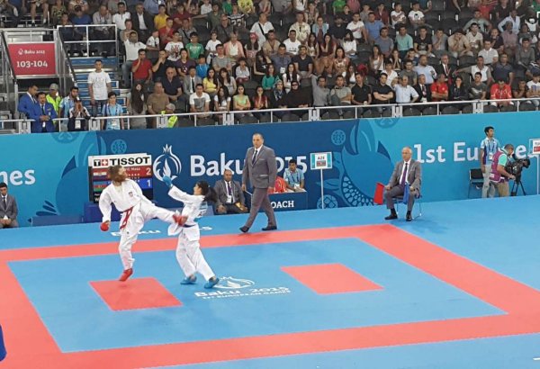 Azerbaijani female karateka advances to finals at Baku 2015