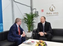 İlham Əliyev Beynəlxalq Olimpiya Komitəsinin prezidenti Tomas Bax ilə görüşüb