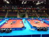 В Баку начались четвертьфиналы по настольному теннису среди мужчин (ФОТО)