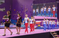 Состоялась церемония награждения азербайджанских гимнастов, завоевавших "бронзу" на Евроиграх (ФОТО) (ВИДЕО)