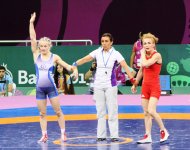 Azerbaijani athlete reaches finals at women’s wrestling competitions (PHOTO)