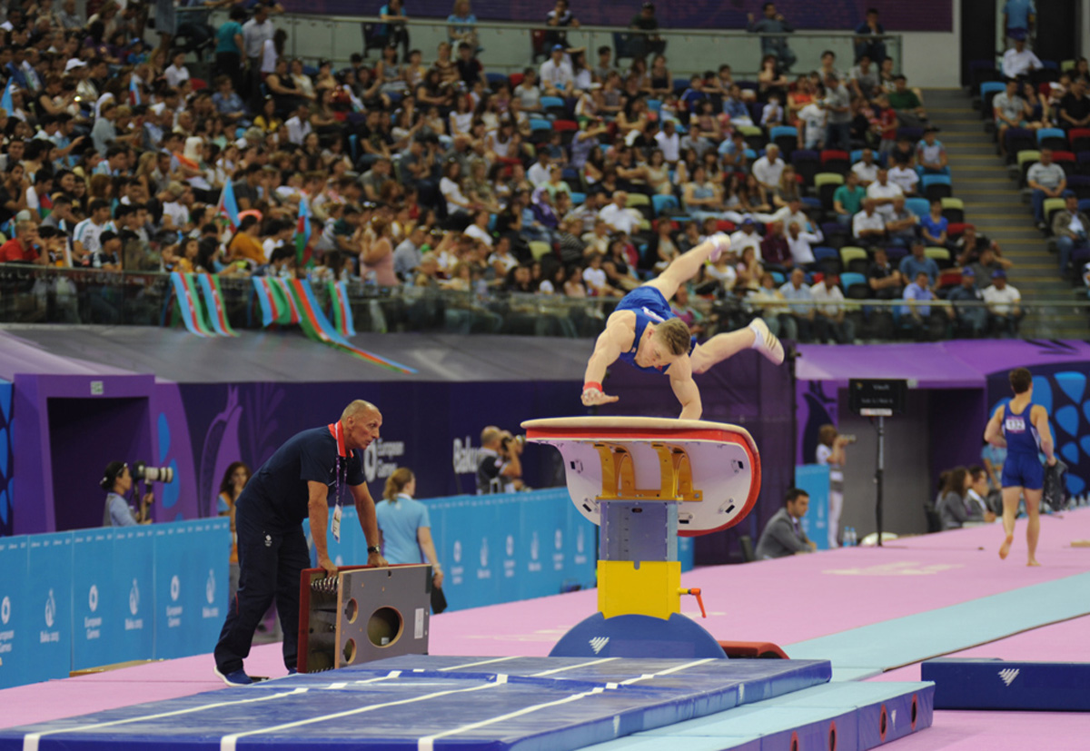 Second day of artistic gymnastics competitions continues as part of Baku’s first European Games (PHOTO)