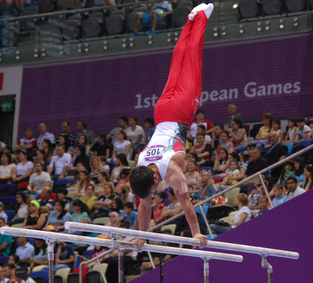 Azərbaycan gimnastları Avropa Oyunlarında yarışların ikinci günündə çıxış ediblər (FOTO-2)