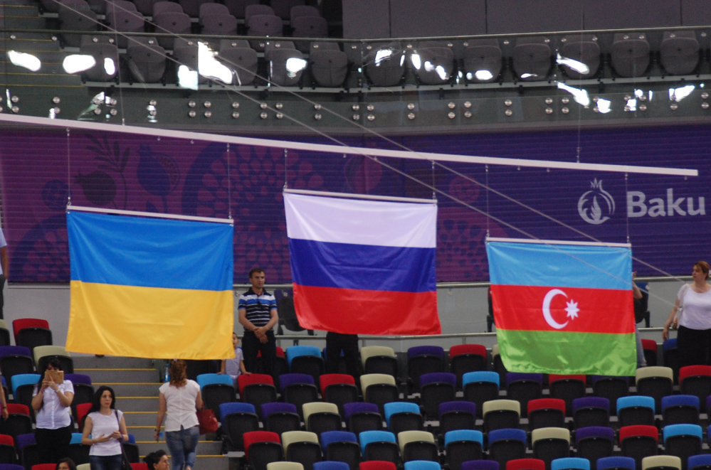 Awarding ceremony of Azerbaijani gymnasts who won bronze medals at European Games takes place (PHOTO) (VIDEO)