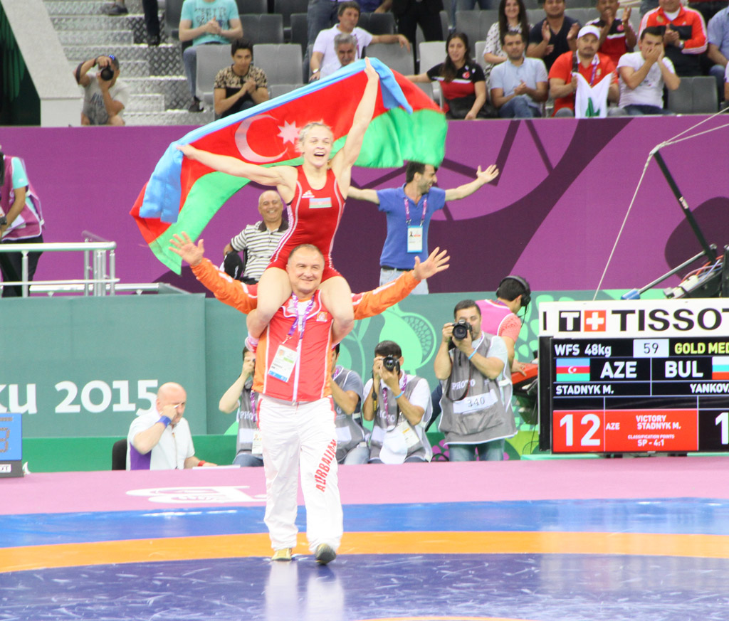 Azerbaijan wins gold medal at Baku 2015 (PHOTO) (VIDEO)