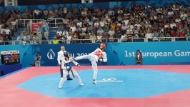 Baku 2015: Azerbaijani taekwondo fighter in quarterfinals
