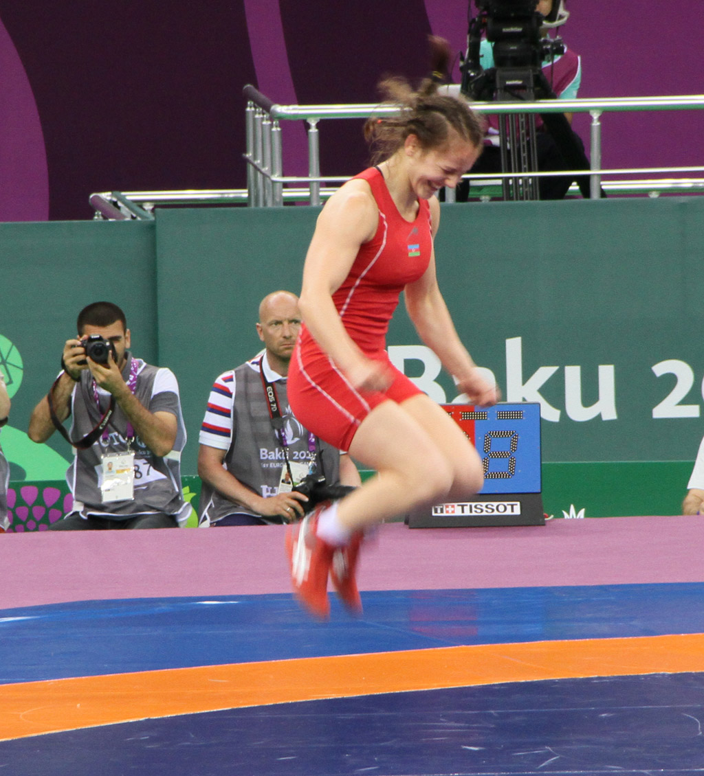Азербайджан завоевал очередное "золото" в женской борьбе на Евроиграх (ВИДЕО) (ФОТО)