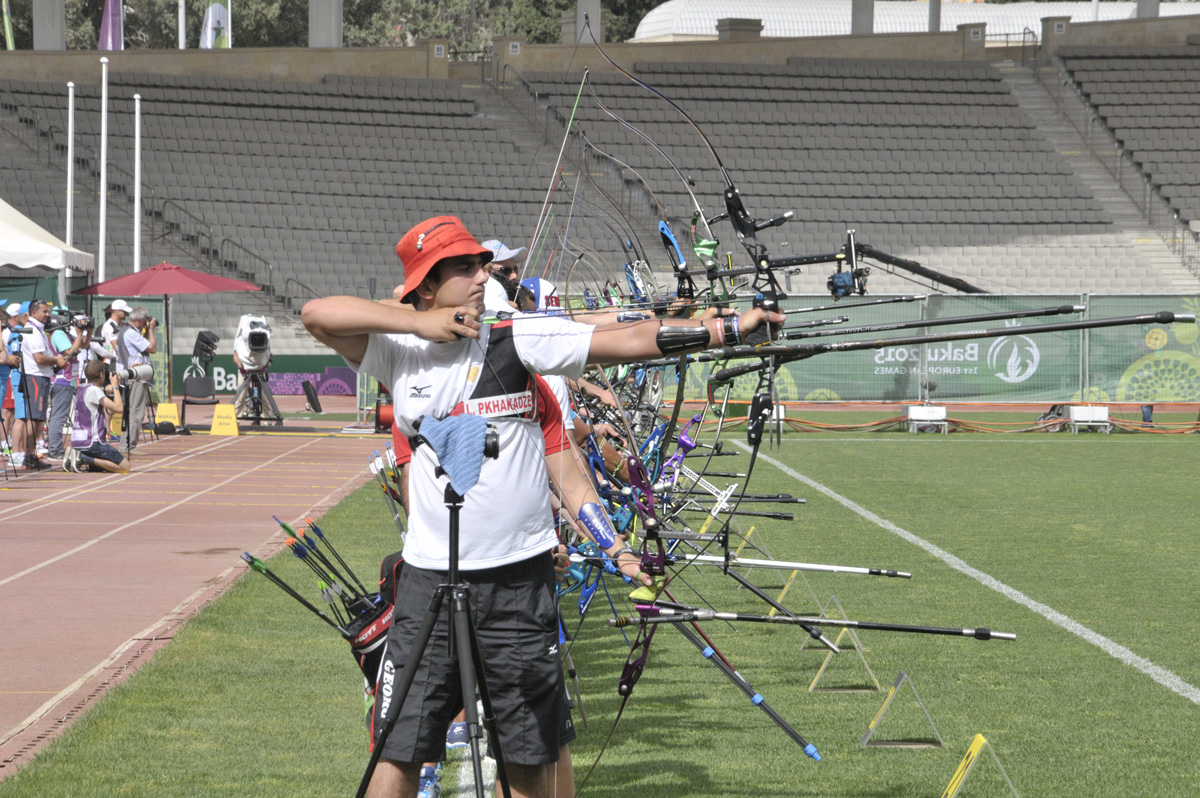 Men’s archery event kicks off at Baku 2015