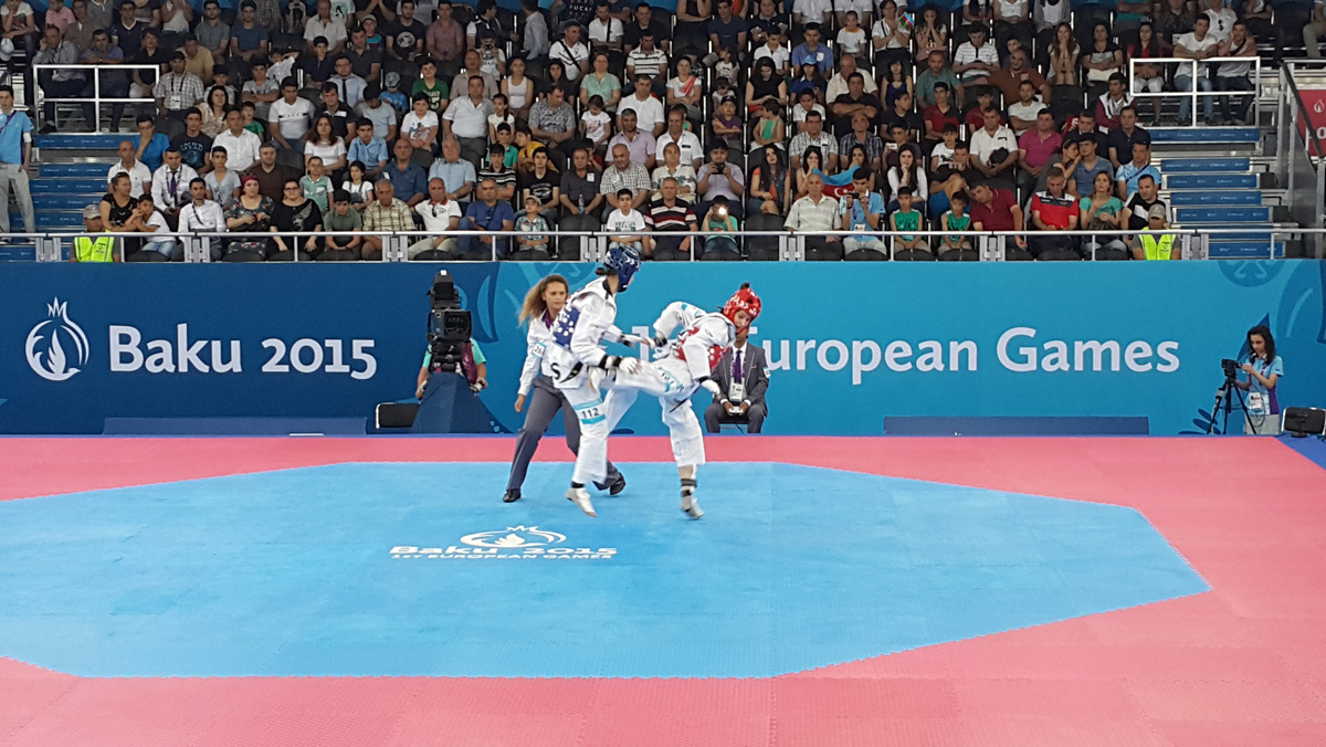 Baku 2015: Azerbaijani female taekwondo fighter reaches quarterfinals