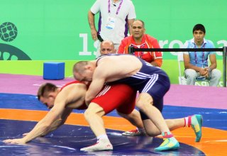 Azerbaijani wrestler in 1/8 finals at Rio 2016