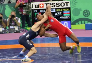 Azerbaijani wrestler Asgarov in semifinals at Rio 2016