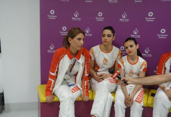 Азербайджанские гимнастки уверены в успехе в финале (ФОТО)