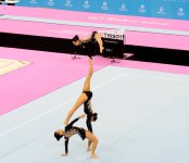 Азербайджанские гимнастки на Евроиграх вышли в финал соревнований по акробатике (ФОТО)
