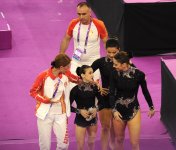 Baku 2015: Azerbaijani female gymnasts reach finals in acrobatic gymnastics (PHOTO)