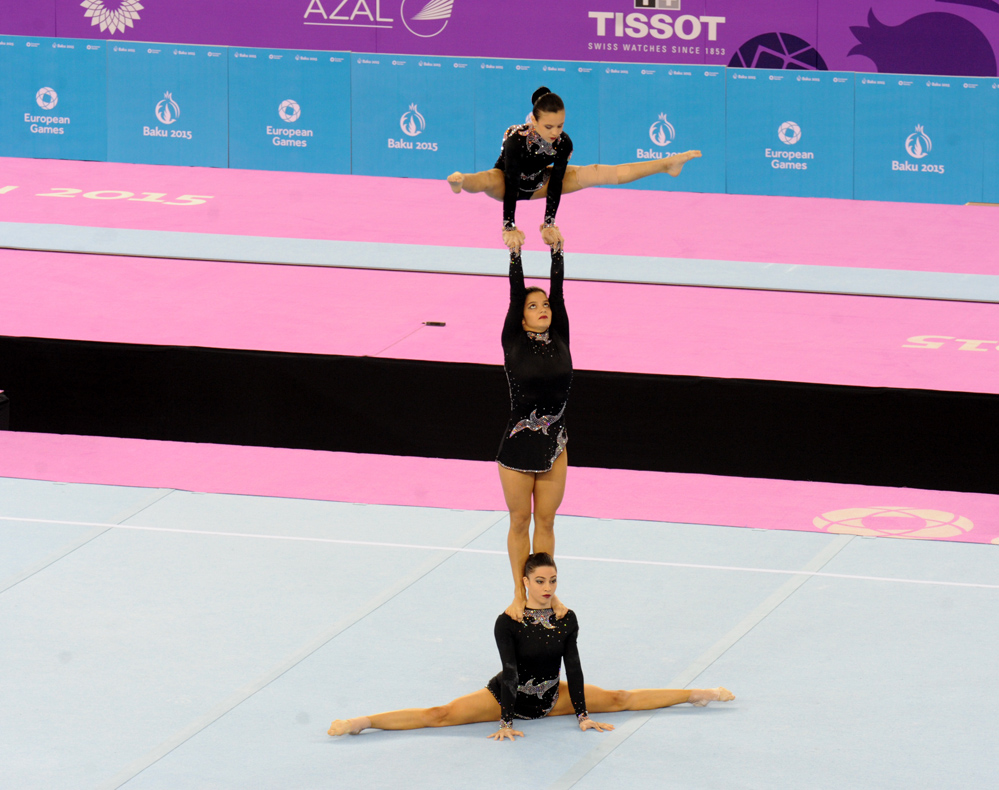 Baku 2015: Azerbaijani gymnasts reach finals in mixed pair acrobatics