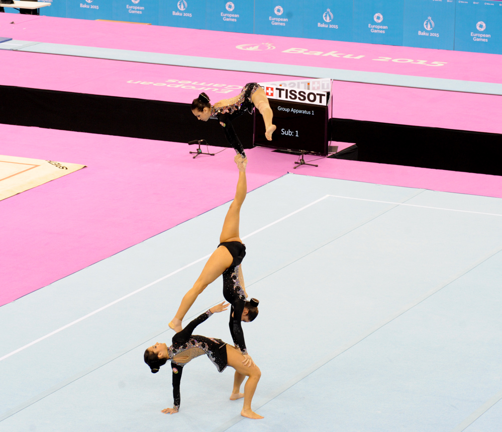 I Avropa Oyunlarında azərbaycanlı gimnastlar akrobatika yarışlarında final mərhələsinə çıxdı (FOTO)