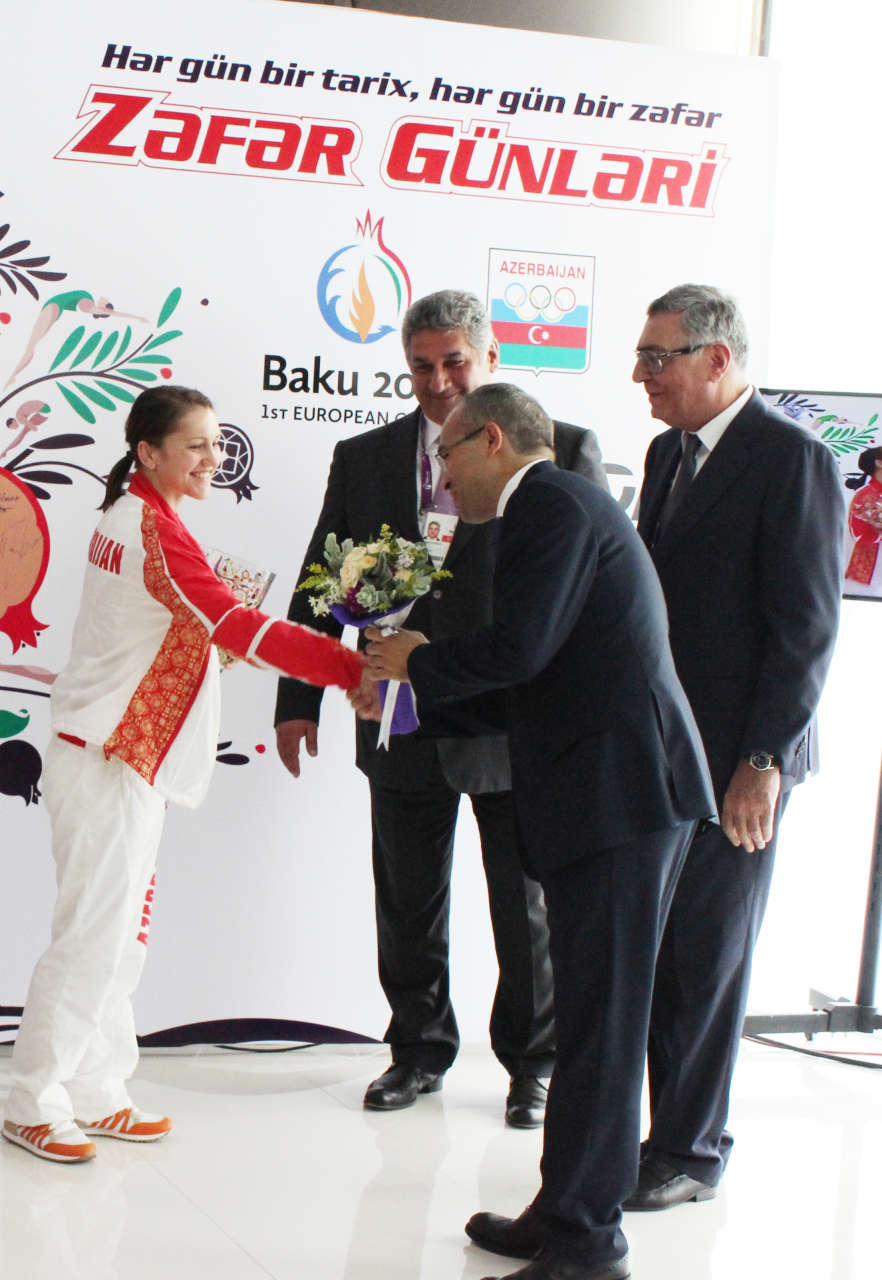 В НОК прошла традиционная церемония чествования медалистов Евроигр (ФОТО)