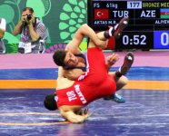 Baku 2015: Wrestler brings another bronze medal to Azerbaijan (PHOTO)