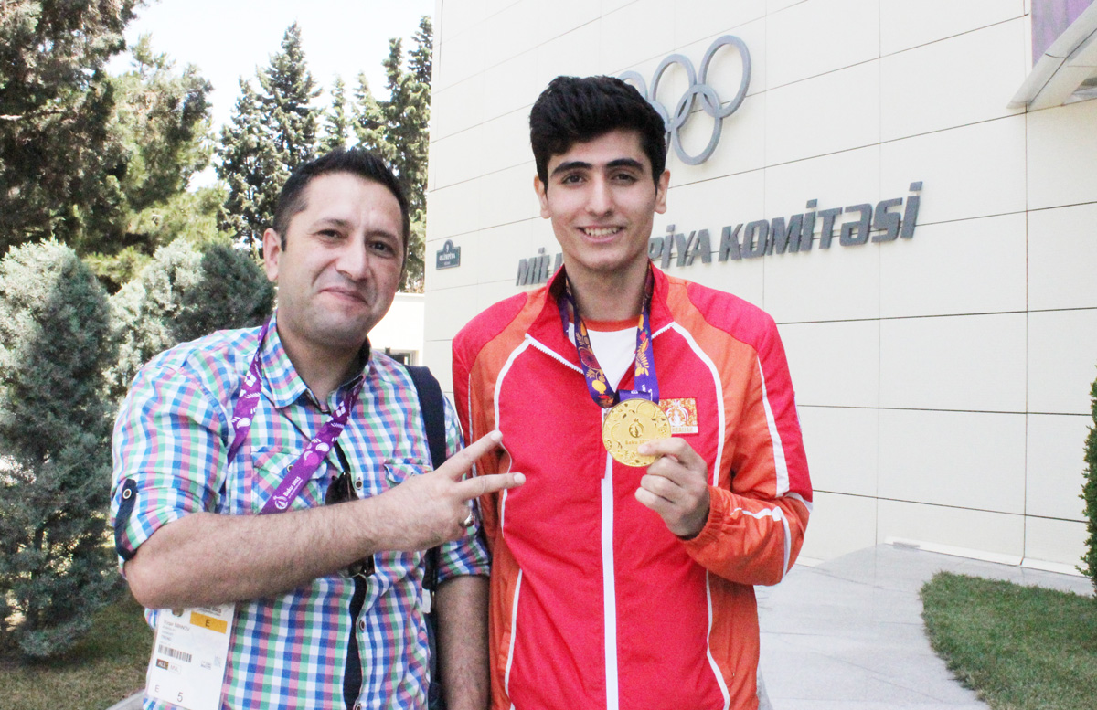 MOK-da ötən gün Avropa Oyunlarında medal qazanmış idmançılarımızla ənənəvi görüş (FOTO)