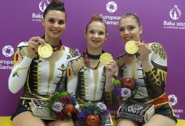 Бельгия завоевала "золото" Евроигр в женском двоеборье по акробатике